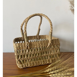 Water reed Gift basket with handles - Indigi Crafts